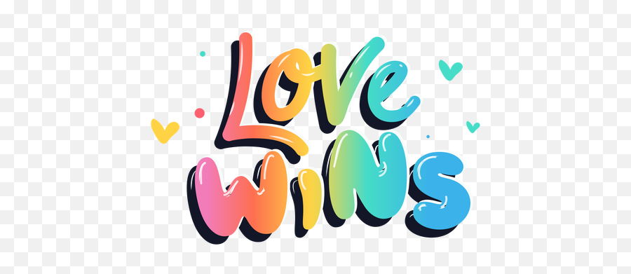 Love Wins Lettering - Love Wins Png Emoji,Love Wins Emoji