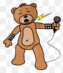 Bear Metal Rock Singing Rocking - Bears Clipart Emoji