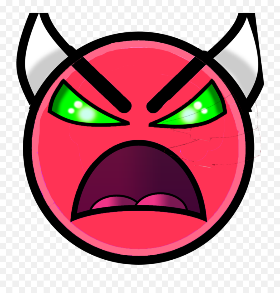Demon Png - Geometry Dash Demon Face Transparent Emoji,I See What You Did There Emoji