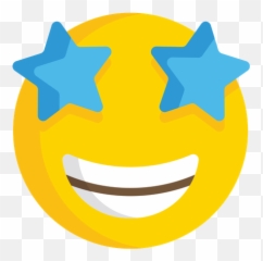 Star Struck Emoji Icon Of Flat Style - Starstruck Emoji Png,Star Eye Emoji