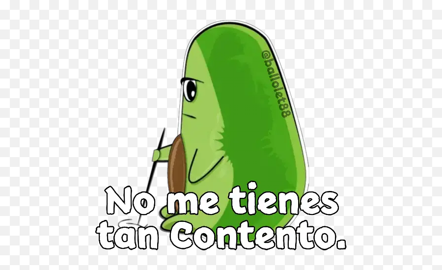 Aguacate - Cartoon Emoji,Cucumber Emoji