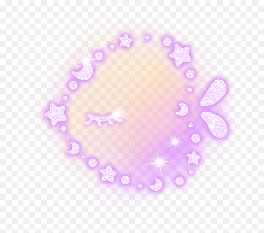 Fish Star Neonlight Luminous Gem - Circle Emoji,Fish Moon Emoji