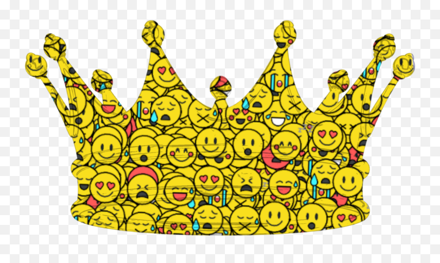 Crown Emoji Real Gold Neon Galaxy Star - Clip Art,Where Is The Crown Emoji