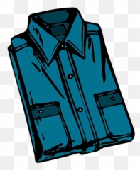 Blue Folded Shirt Vector Image - Clip Art Emoji