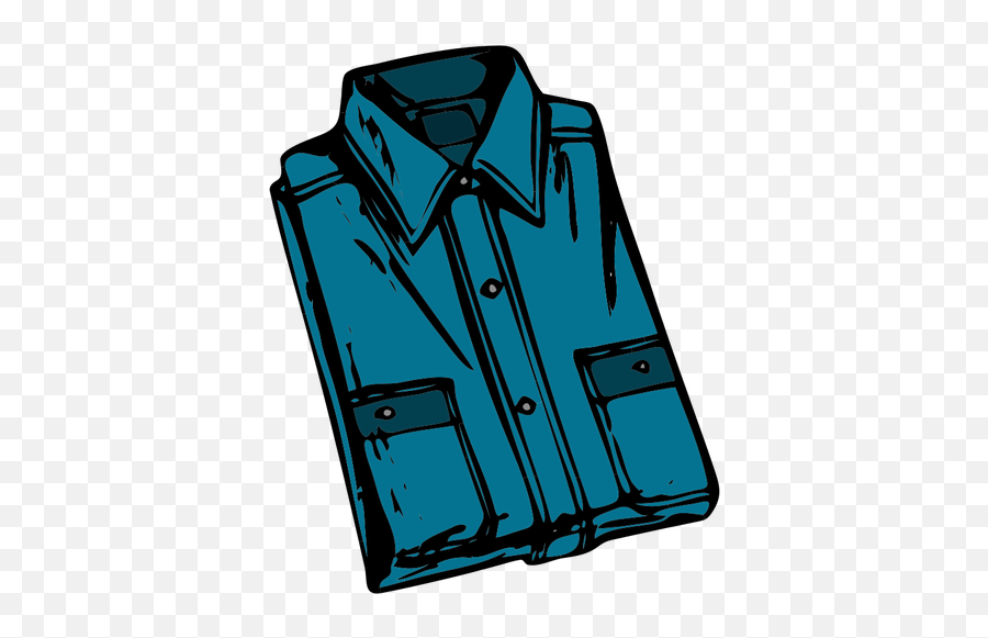 Blue Folded Shirt Vector Image - Shirt Clip Art Emoji,Arms Folded Emoji