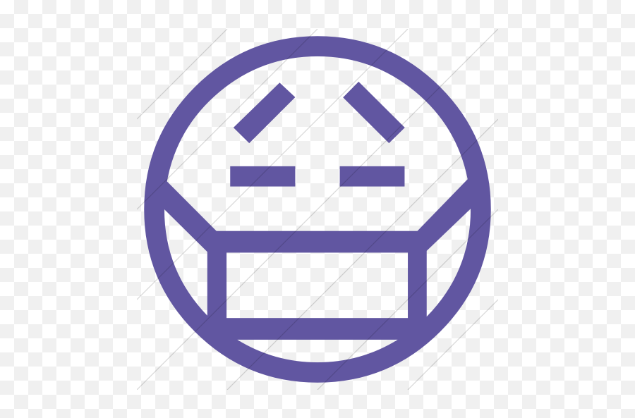 Simple Purple Classic Emoticons Face - Emoji Domain,Medical Emoticons