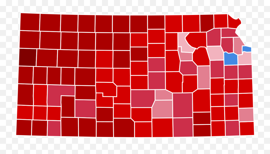 Presidential Election Results 2016 - Kansas Governor Race By County Emoji,Updated Emojis 2016