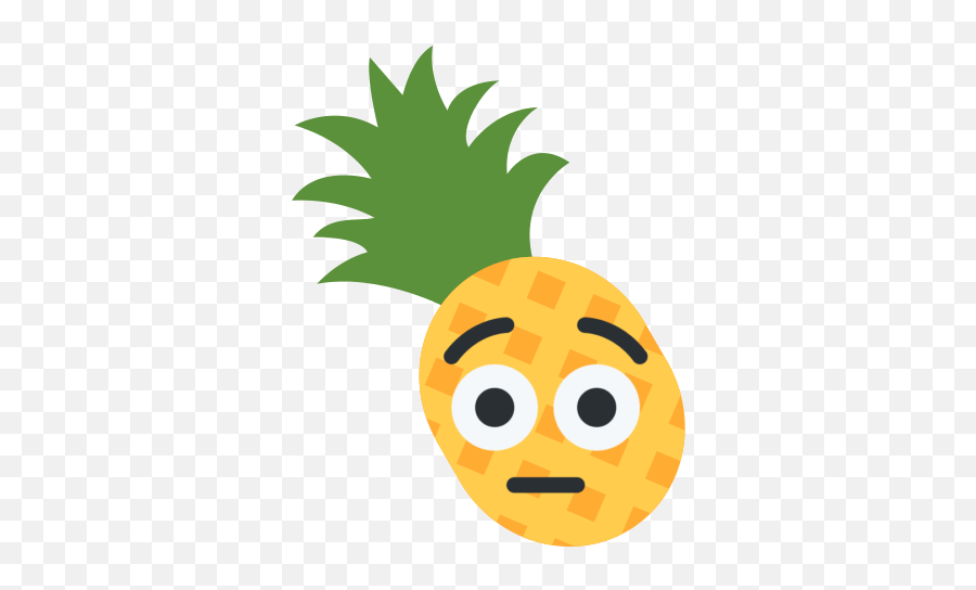 Transparent Pineapple Emoji,Eyebrow Raised Emoji