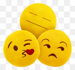 13 Plush Emoji Pillows - Smiley,Throw Up Emoji