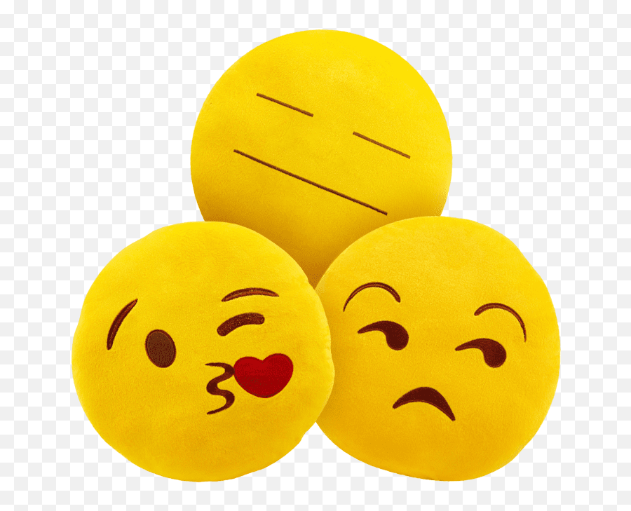 13 Plush Emoji Pillows - Smiley,Throw Up Emoji
