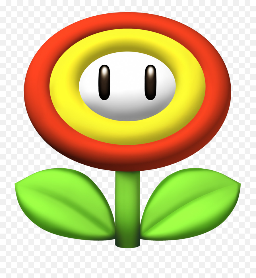 Mario Smiley Super Bros Png File Hd Hq - Mario Bros Fire Flower Emoji,Super Emoticon