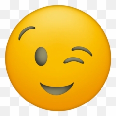 Emoji Faces Printable Free - Winky Png