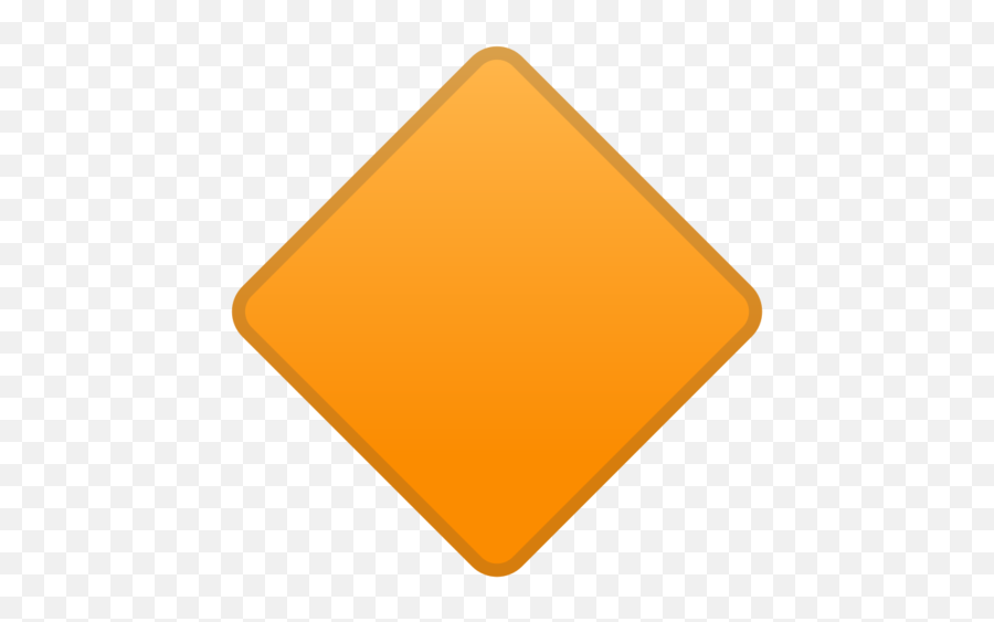 Large Orange Diamond Emoji - Diamond Shape Color Orange,Orange Emojis