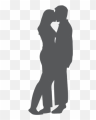 Kissing Transparent Png Or Svg To Download - Romantic Couple Kiss Silhouette Emoji,Hug And Kiss Emoji