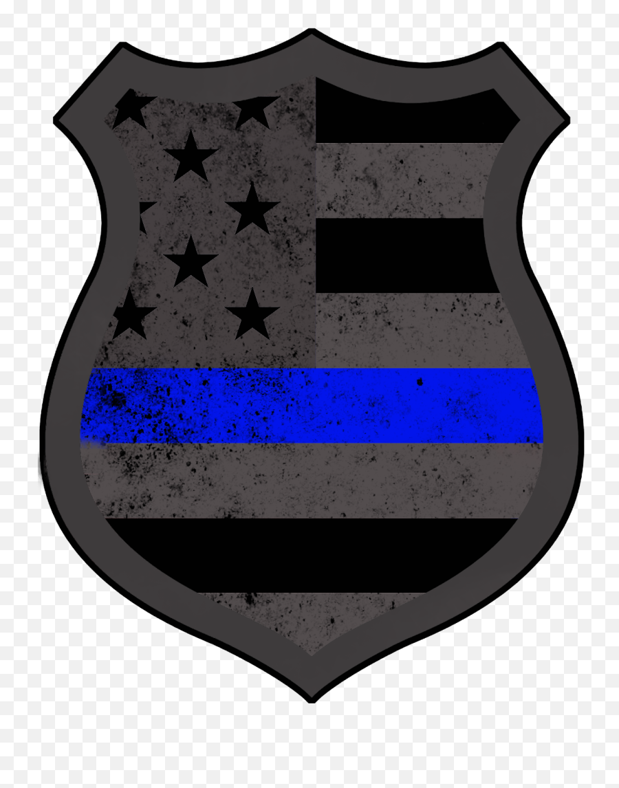 Subdued American Police Decal - Law Enforcement Police Symbol Emoji,Thin Blue Line Emoji