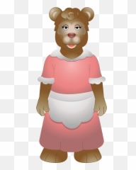 Mother Bear Clipart - Goldilocks And The Three Bears Mama Bear Emoji,Bear Hug Emoji
