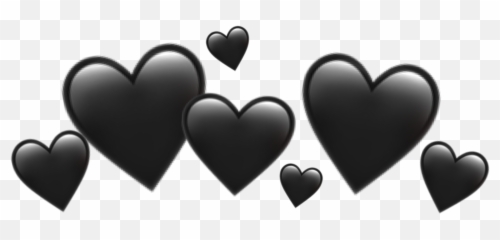 Balck Blackhearth Iphone Emoji - Heart