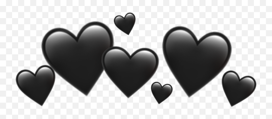 Balck Blackhearth Iphone Emoji - Heart,Hearth Emoji