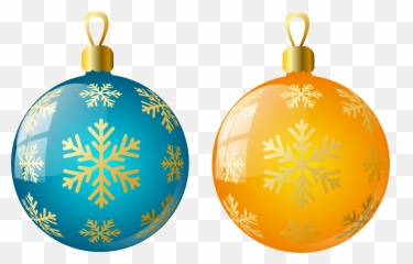Orange Clipart Christmas Ornaments Min - Emoji