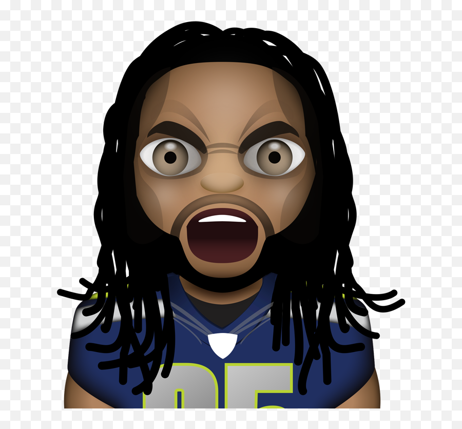 Seahawks Lynch Sherman Emojis Arrive - Fantasy Football Emoji,Nfl Emoji