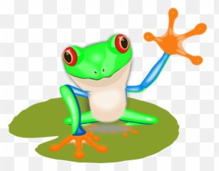 Frog On Leaf Clipart Free Download Transparent Png Creazilla - Transparent Tree Frog Clipart Emoji,Lily Pad Emoji