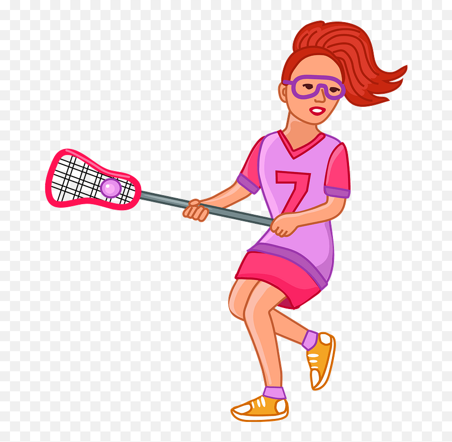 Lacrosse Player Clipart - Clip Art Emoji,Lacrosse Emoji Download.