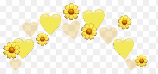 Heartjoon Yellow Heart Sticker - Yellow Heart Emoji Crown Transparent,Yellow Heart Emoji