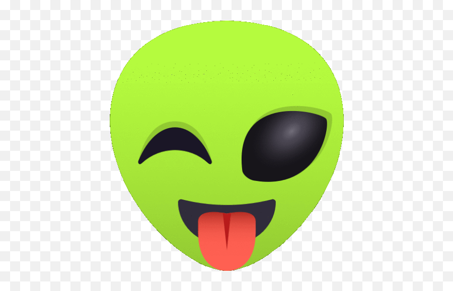 Silly Alien Gif - Silly Alien Joypixels Discover U0026 Share Gifs Happy Emoji,Derp Emoji