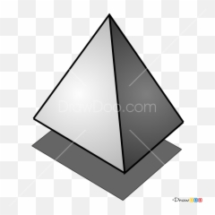 How To Draw 3d Pyramid 3d Objects - Objetos Dibujos En 3d Emoji,Pyramid Emoji