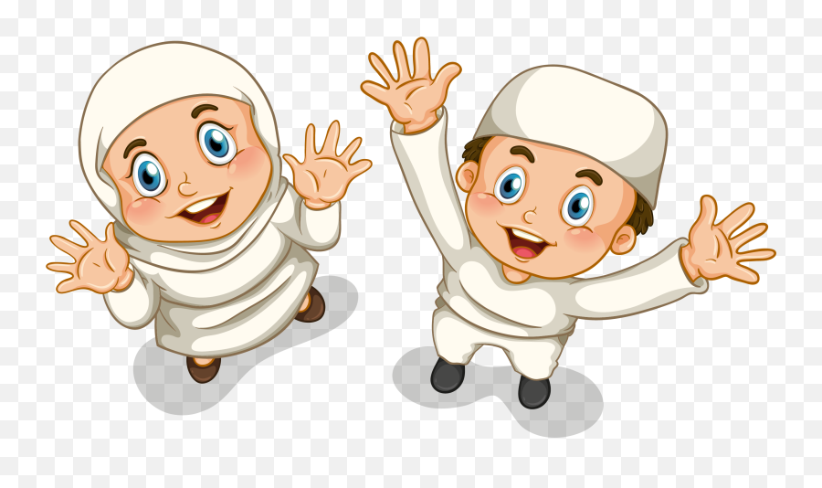 Finger Clipart Islam Picture 1096576 Finger Clipart Islam - Muslim Kids Cartoon Png Emoji,Islam Emoji