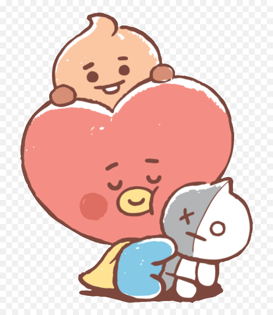 Bt21 Tata Shooky Van Baby Kpop Sticker By Bt21 Bts - Bt21 Van Emoji,Bt21 Emoji - free transparent emojipng.com