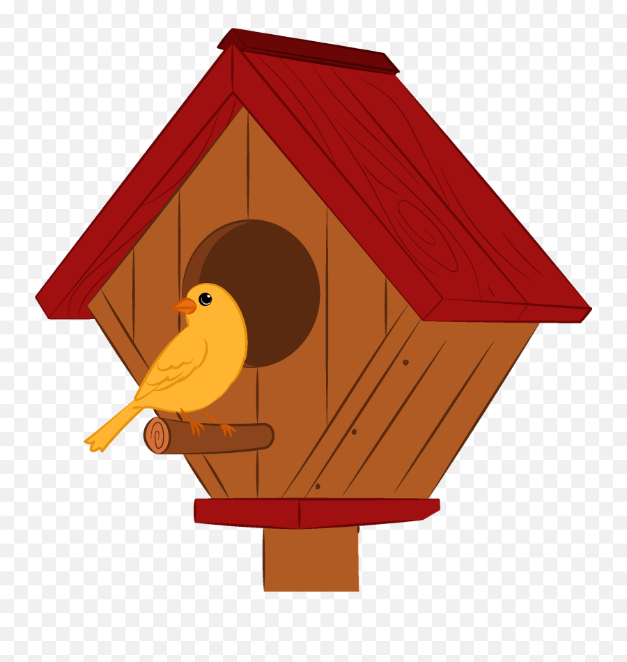 Birdhouse Clipart - Cartoon Bird House Png Emoji,Bird Nest Emoji