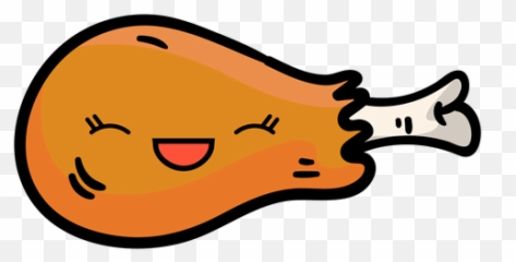 Turkey drumstick cartoon icon AD spon - Chicken Food Cartoon Png Emoji