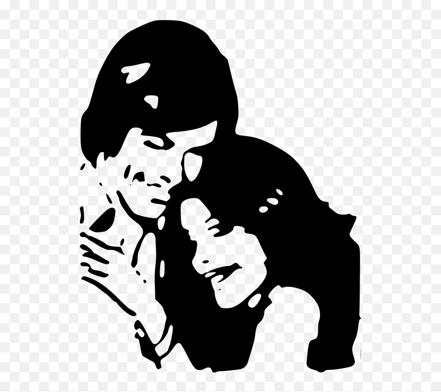 Free Pair Love Vectors - Couple Black And White Clipart Emoji,Gay Couple Emoji