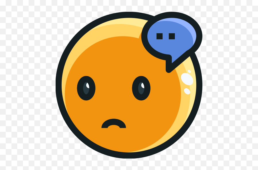 Thinking - Clip Art Emoji,Thinking Emoticon