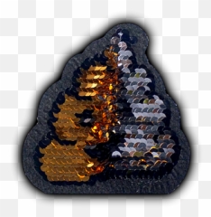 Reversible Sequin Gold Silver Poop - Amber Emoji