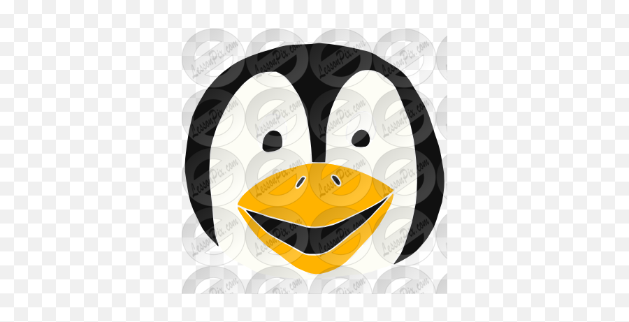Penguin Stencil For Classroom Therapy - Smiley Emoji,Penguin Emoticon
