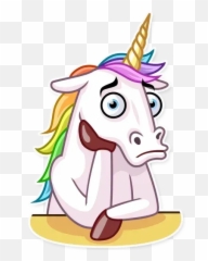 Unicorn Whatsapp Stickers - Cartoon Emoji,Unicorn Emoticon