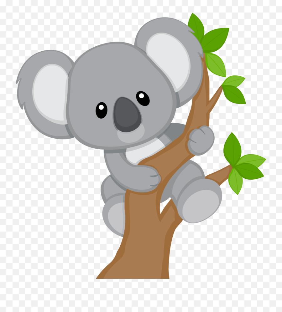 Koalas - Cartoon Koala In A Tree Emoji,Koala Emoticons