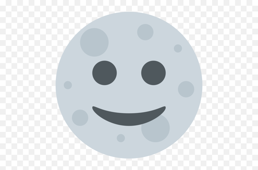 Full Moon Face Emoji - Moon With Face Emoji,Moon Face Emoji