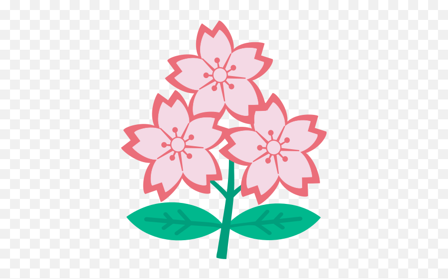 Triple Cherry Blossom - Cherry Blossom Japan Rugby Emoji,Sakura Blossom Emoji