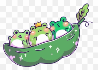 Frog Frogs Kawaii Cute Green Crown - Kawaii Cute Frog Drawing Emoji,Peapod Emoji
