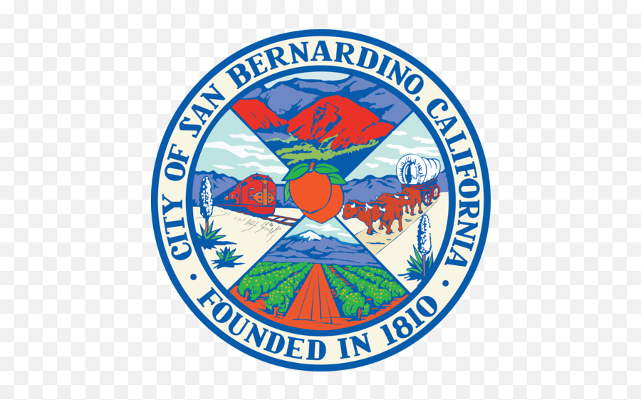 Seal Of San Bernardino California - City Of San Bernardino Logo Emoji,California State Flag Emoji