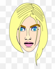 Free Comic Style Comic Images - Gambar Kartun Kepala Perempuan Emoji,Shy Emoticon