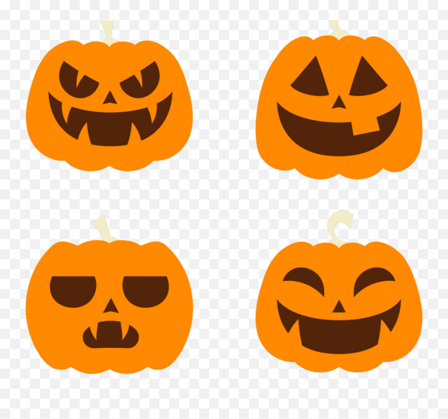 Download Hd Halloween Vector Free Png - Abóbora De Halloween Grande Emoji,Halloween Pumpkin Emoji