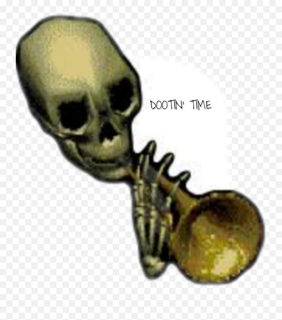 Doot Skeleton Challenge Halloweentext - Skeleton Doot Meme Emoji,Doot Emoji
