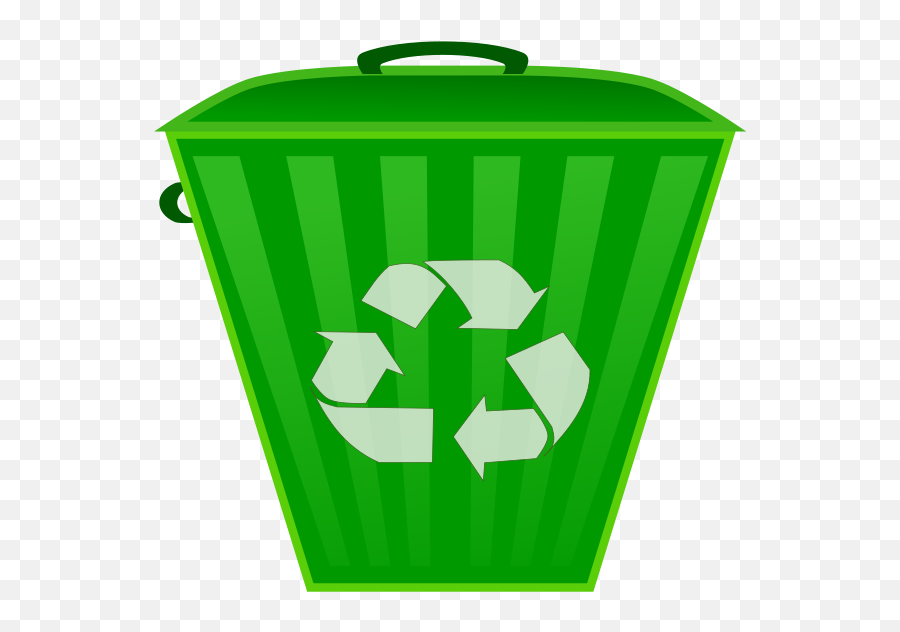 Trashcan Clipart Public Hygiene Picture - Recycle Trash Can Clip Art Emoji,Recycle Emoji