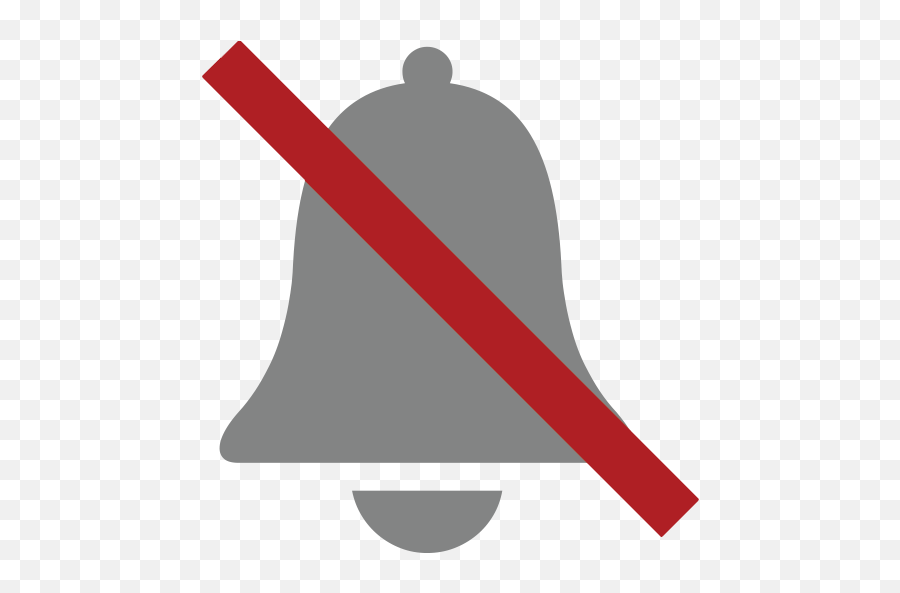 Bell With Cancellation Stroke Emoji For - Clip Art,Emoji Bell Line