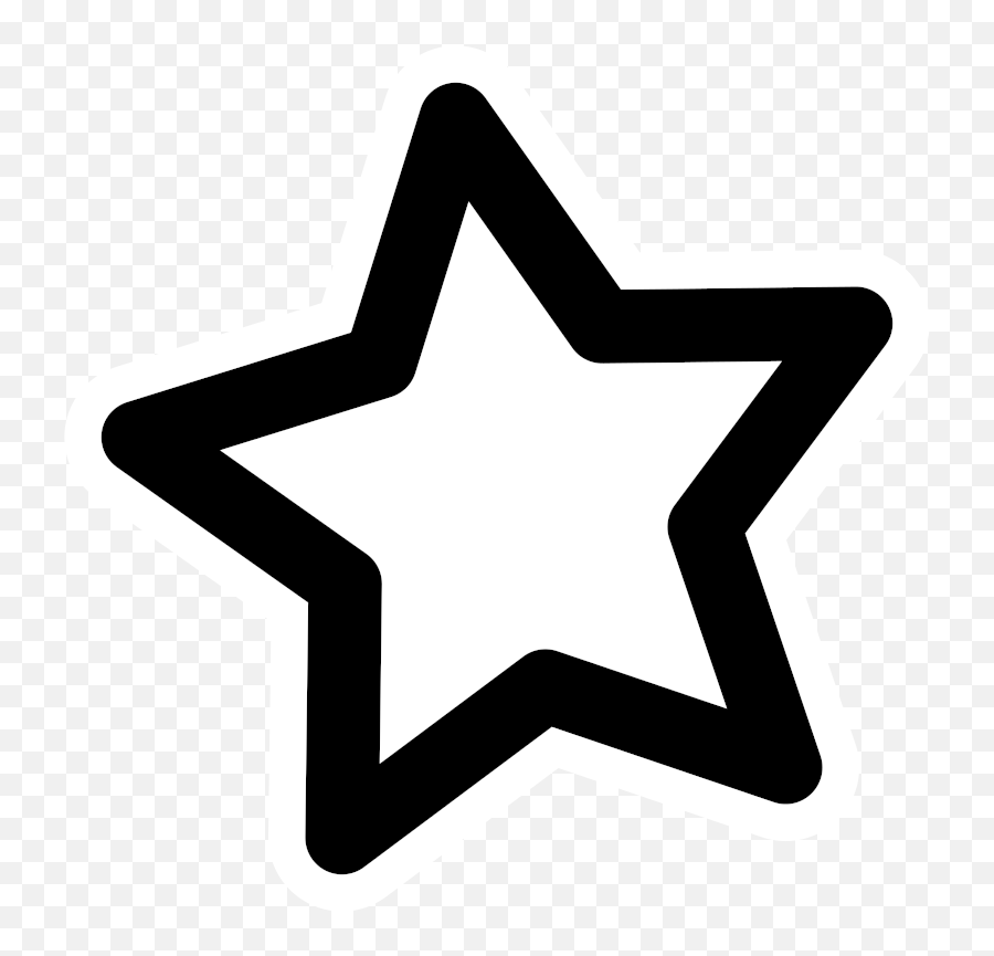 Clipart Stars Simple Transparent - Star Clipart Simple Emoji,Ninja Star Emoji