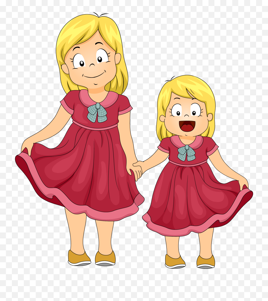 Sisters Clipart Transparent - Sisters Clipart Emoji,Sister Emoji